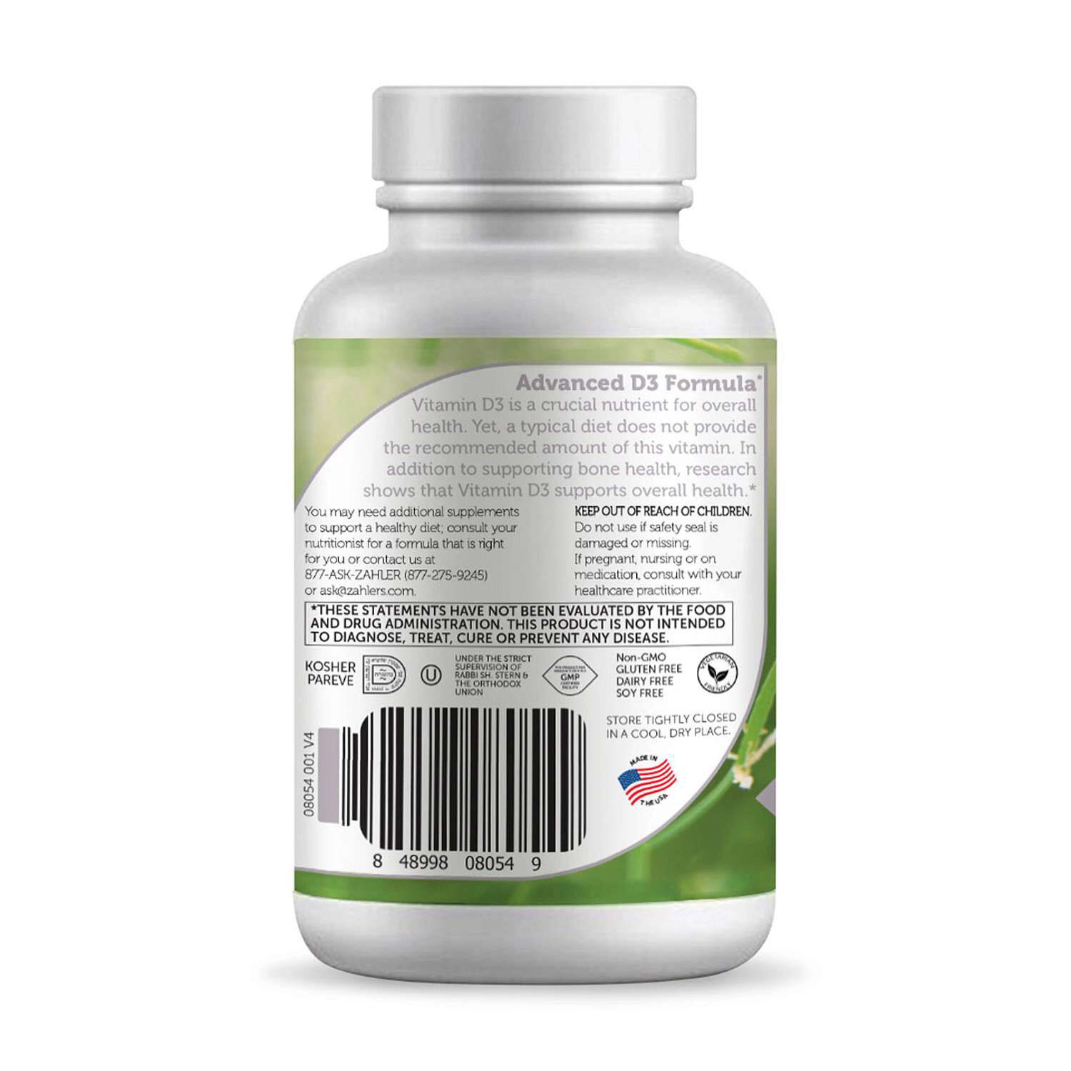 Vitamin D3 1000 IU - 120 Softgels (120 Servings)